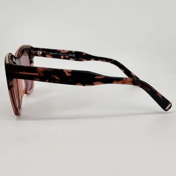 Tom Ford Julie Semi Cat Eye Tortoise Shell Women's Sunglasses - Picture 6 of 13